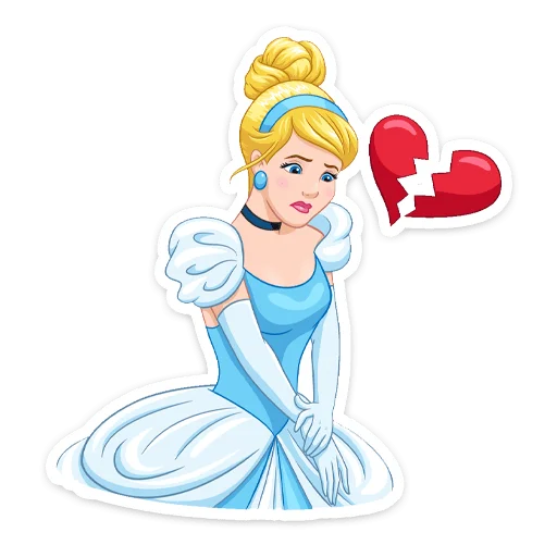 💔 Стикер «Золушка» для Telegram