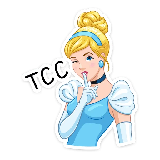 🤫 Стикер «Золушка» для Telegram