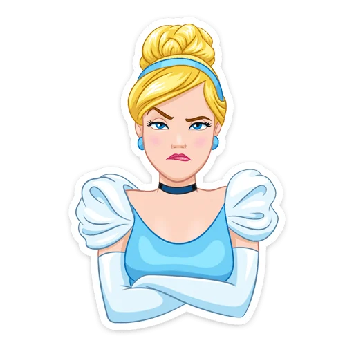 🙅‍♂ Стикер «Золушка» для Telegram