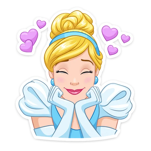 😍 Стикер «Золушка» для Telegram