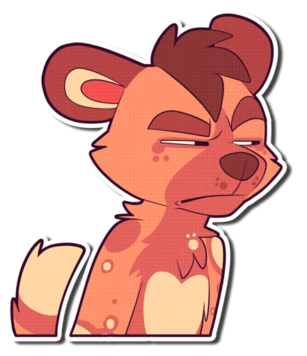 😒 Стикер «Cinnamon Wild Dog» для Telegram