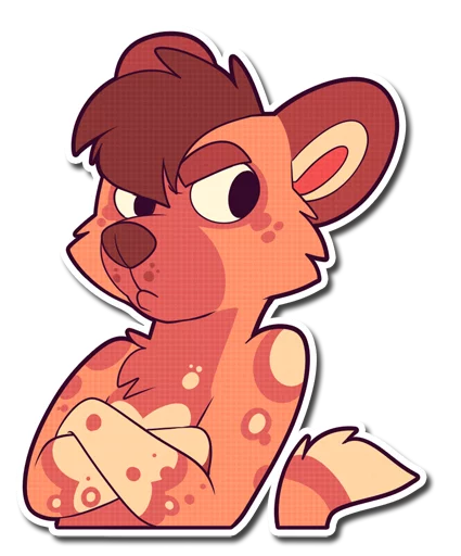 😠 Стикер «Cinnamon Wild Dog» для Telegram