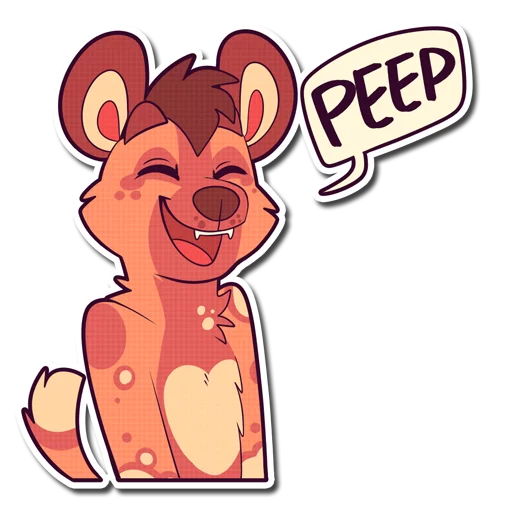 🐣 Стикер «Cinnamon Wild Dog» для Telegram