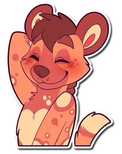 😊 Стикер «Cinnamon Wild Dog» для Telegram