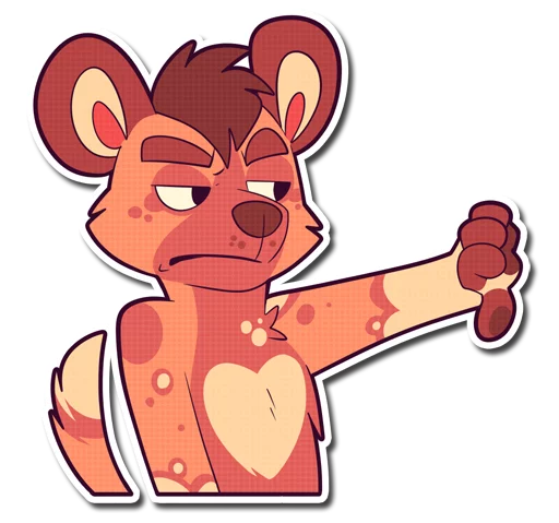 👎 Стикер «Cinnamon Wild Dog» для Telegram