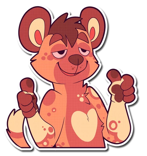 ⬆ Стикер «Cinnamon Wild Dog» для Telegram
