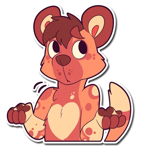 🙄 Стикер «Cinnamon Wild Dog» для Telegram