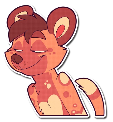 😏 Стикер «Cinnamon Wild Dog» для Telegram