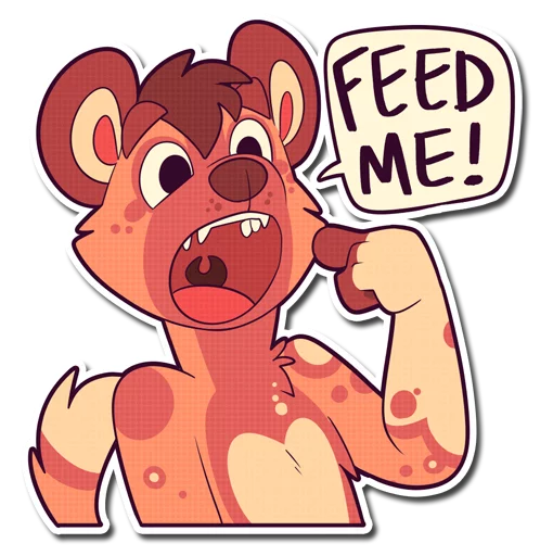 🍽 Стикер «Cinnamon Wild Dog» для Telegram