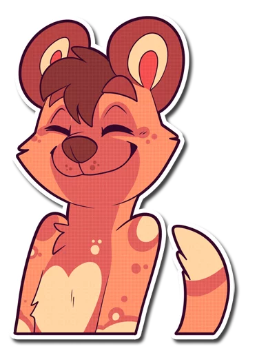 😄 Стикер «Cinnamon Wild Dog» для Telegram