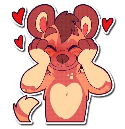 💕 Стикер «Cinnamon Wild Dog» для Telegram