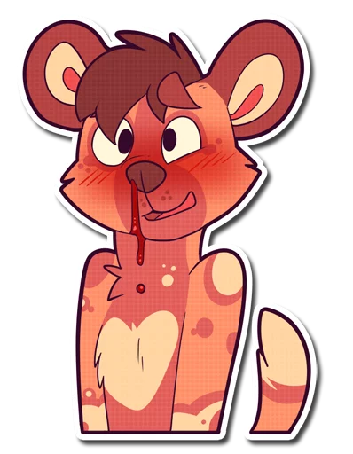 😍 Стикер «Cinnamon Wild Dog» для Telegram
