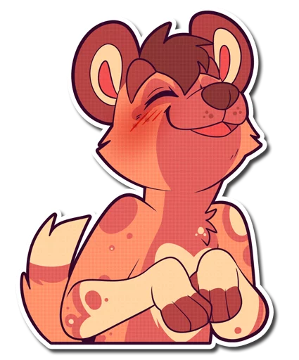 ☺️ Стикер «Cinnamon Wild Dog» для Telegram