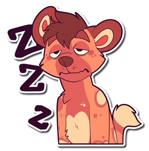 💤 Стикер «Cinnamon Wild Dog» для Telegram