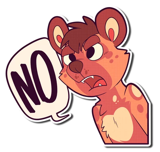 ❌ Стикер «Cinnamon Wild Dog» для Telegram