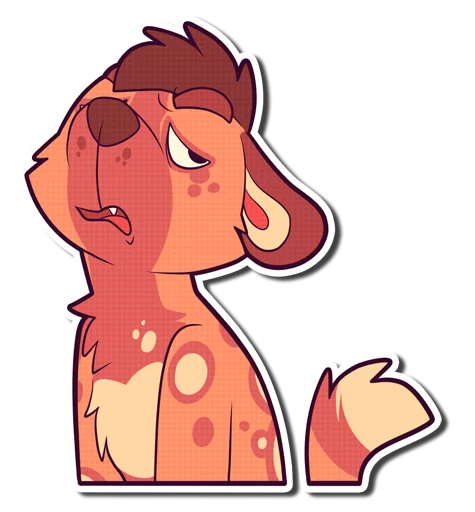 😑 Стикер «Cinnamon Wild Dog» для Telegram