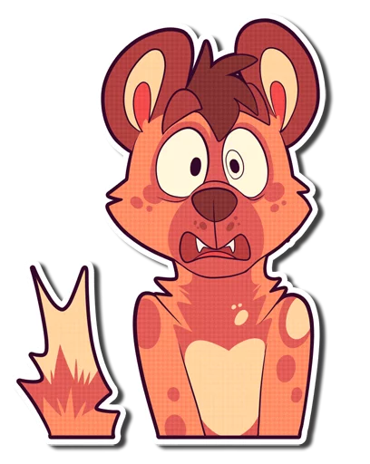 😱 Стикер «Cinnamon Wild Dog» для Telegram