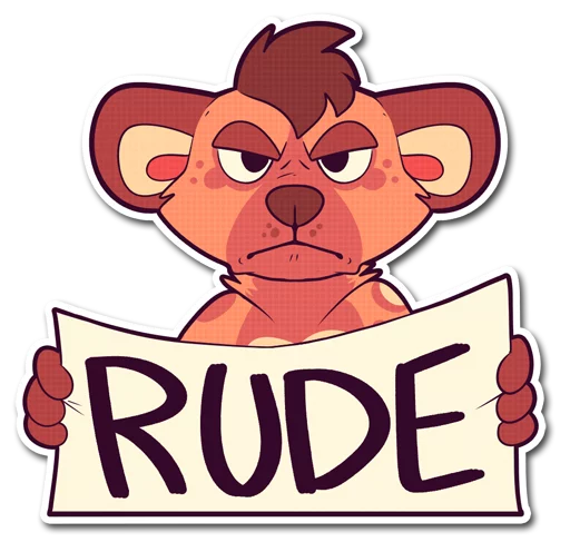 😠 Стикер «Cinnamon Wild Dog» для Telegram