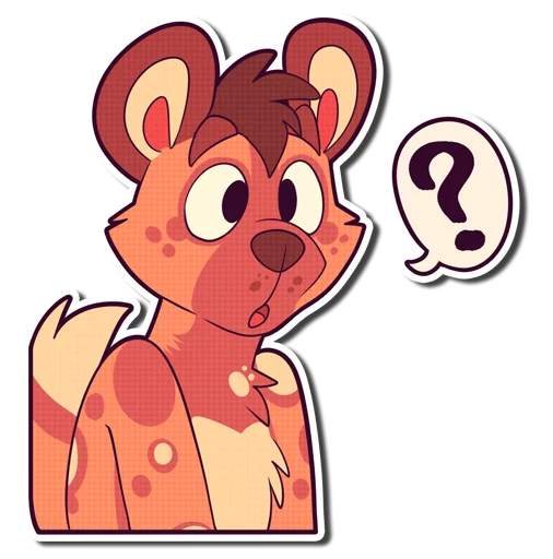 ❓ Стикер «Cinnamon Wild Dog» для Telegram