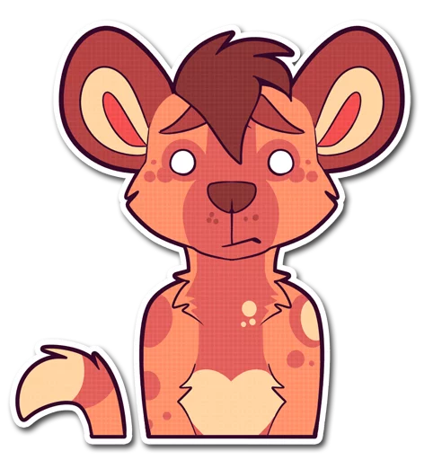 😶 Стикер «Cinnamon Wild Dog» для Telegram