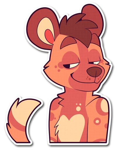 😏 Стикер «Cinnamon Wild Dog» для Telegram