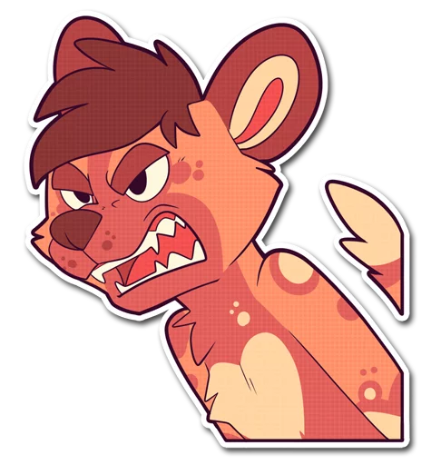 💢 Стикер «Cinnamon Wild Dog» для Telegram