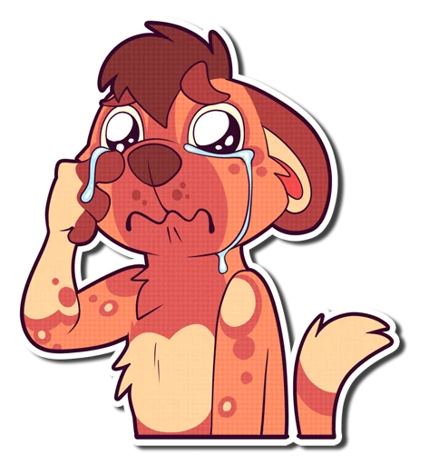 😭 Стикер «Cinnamon Wild Dog» для Telegram