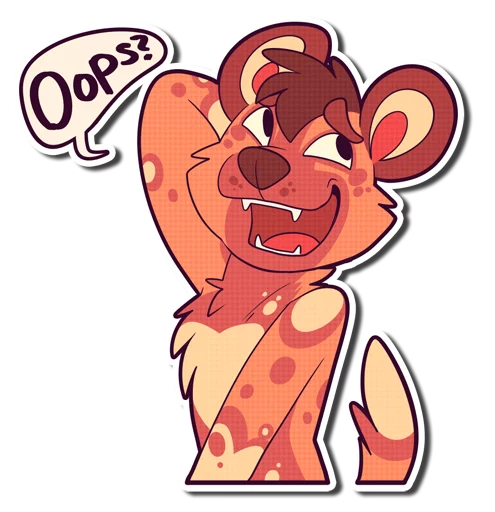 🙄 Стикер «Cinnamon Wild Dog» для Telegram