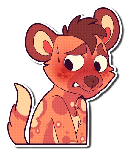 😳 Стикер «Cinnamon Wild Dog» для Telegram