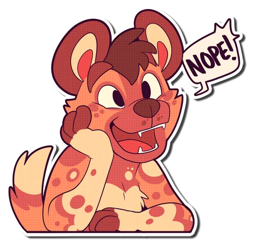 😃 Стикер «Cinnamon Wild Dog» для Telegram