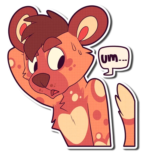 😦 Стикер «Cinnamon Wild Dog» для Telegram