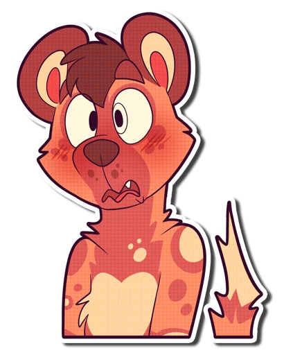 😳 Стикер «Cinnamon Wild Dog» для Telegram