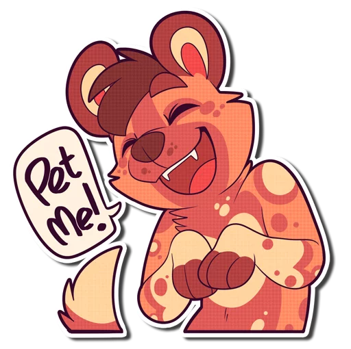 😍 Стикер «Cinnamon Wild Dog» для Telegram