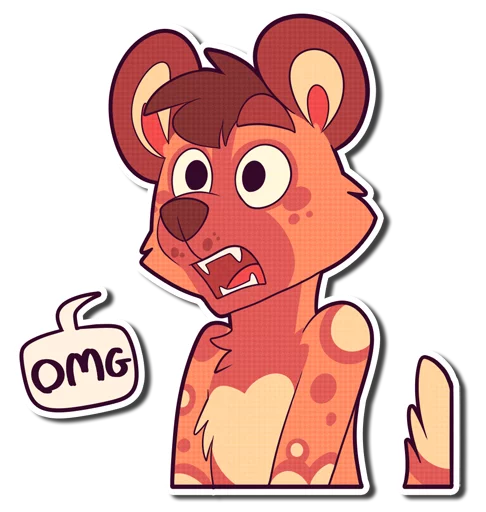 😨 Стикер «Cinnamon Wild Dog» для Telegram