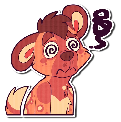 😖 Стикер «Cinnamon Wild Dog» для Telegram