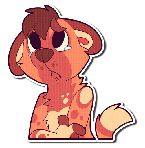 😢 Стикер «Cinnamon Wild Dog» для Telegram