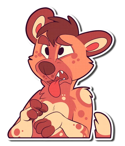 😨 Стикер «Cinnamon Wild Dog» для Telegram