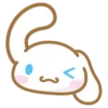 Стикер 5 😍 Набор эмоджи с персонажем «Cinnamoroll»