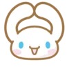 Стикер 6 😍 Набор эмоджи с персонажем «Cinnamoroll»