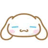 Стикер 4 😍 Набор эмоджи с персонажем «Cinnamoroll»
