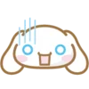 Стикер 14 😍 Набор эмоджи с персонажем «Cinnamoroll»