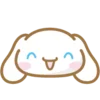 Стикер 8 😍 Набор эмоджи с персонажем «Cinnamoroll»