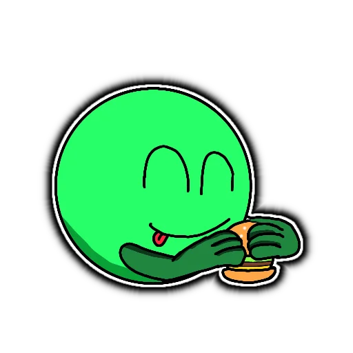 😋 Стикер «Кругло» для Telegram