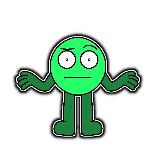 🤷‍♂ Стикер «Кругло» для Telegram
