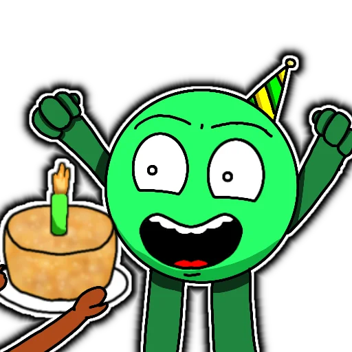 🥳 Стикер «Кругло» для Telegram