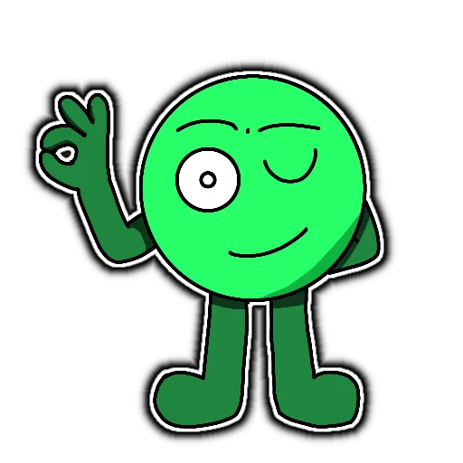 😉 Стикер «Кругло» для Telegram