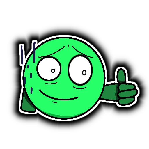 👍 Стикер «Кругло» для Telegram