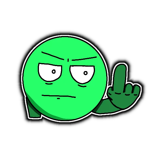🖕 Стикер «Кругло» для Telegram