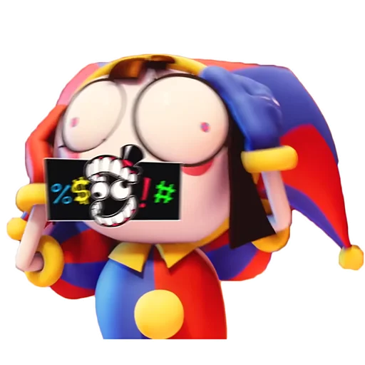 😡 Стикер «THE AMAZING DIGITAL CIRCUS» для Telegram
