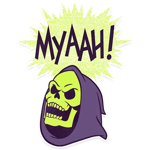 😀 Стикер «Skeletor» для Telegram